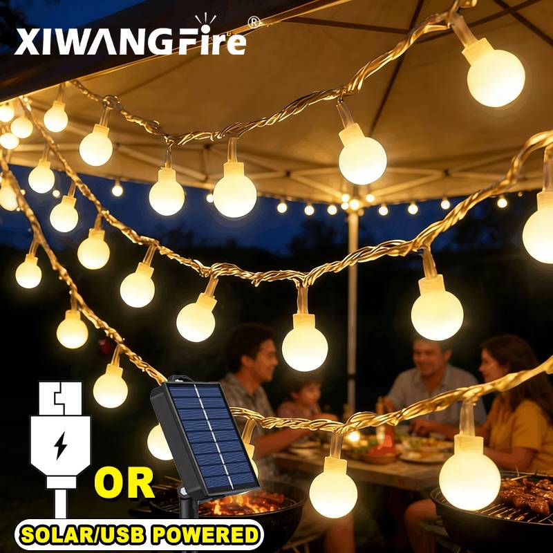 Led Fairy String Lights - 3-10M Solar/USB/Battery String Lights, Fairy Globe