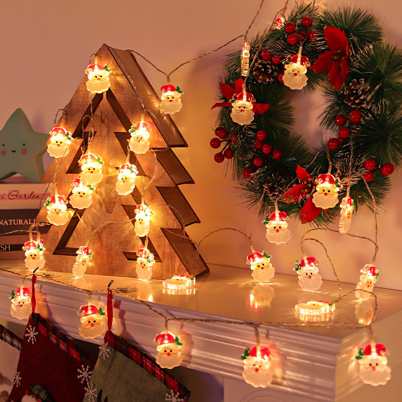 Led Fairy String Lights - Christmas LED Lights String Santa Claus