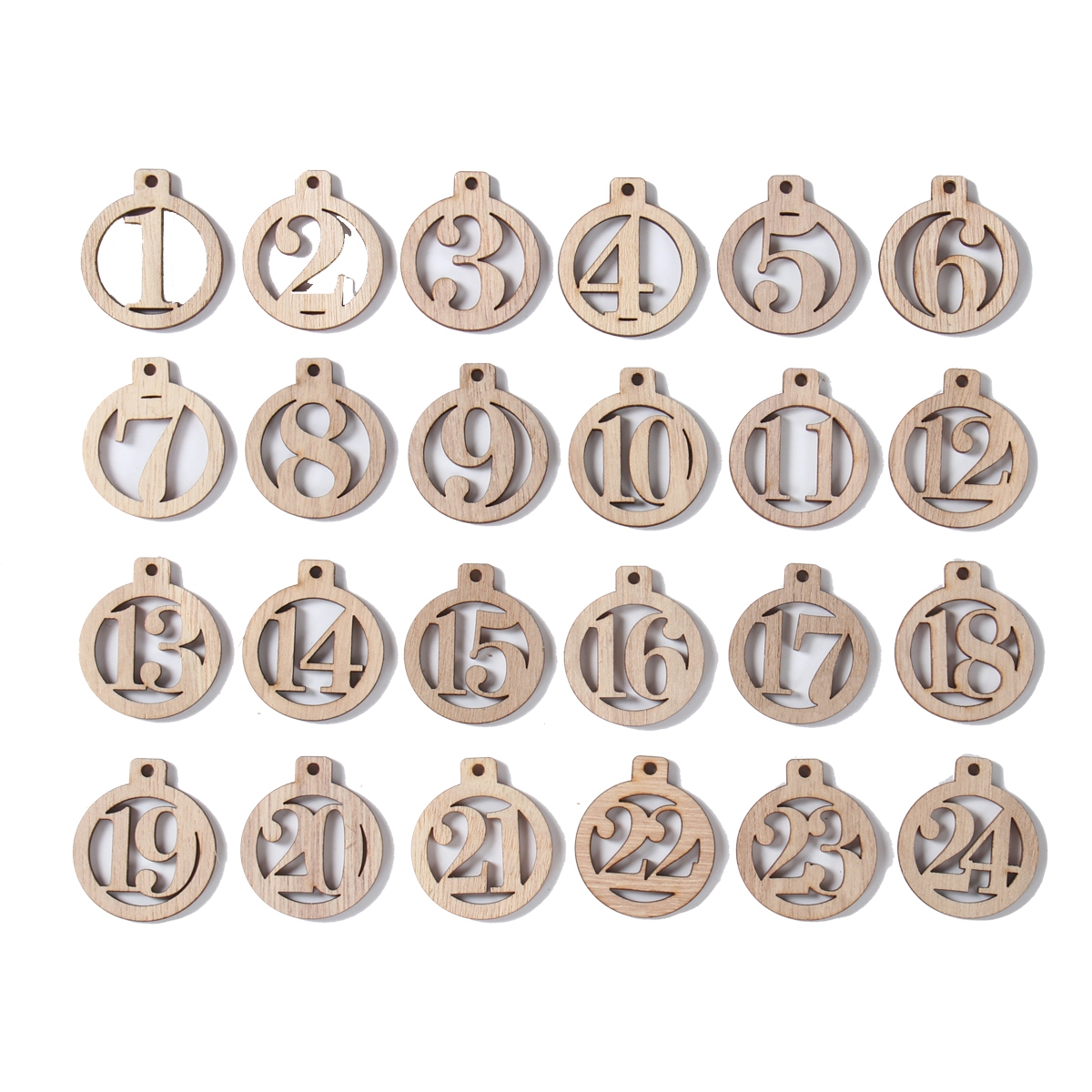 Advent Calendar Gift - Number 1-25 Digital Wooden Christmas Advent