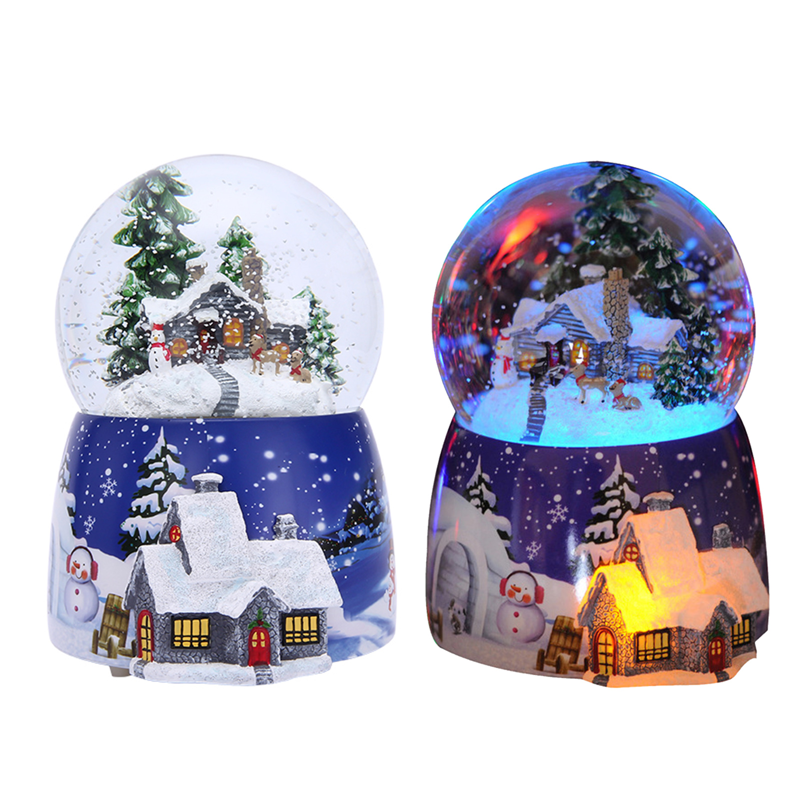 Snow Globe Musical - 1 Pcs Resin Music Box Crystal