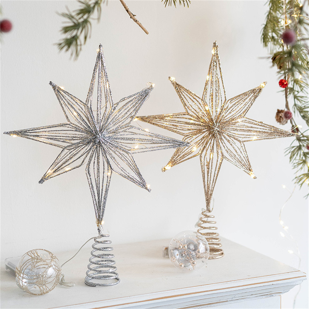 Star Tree Topper - Christmas Tree Toppers Star with LED
