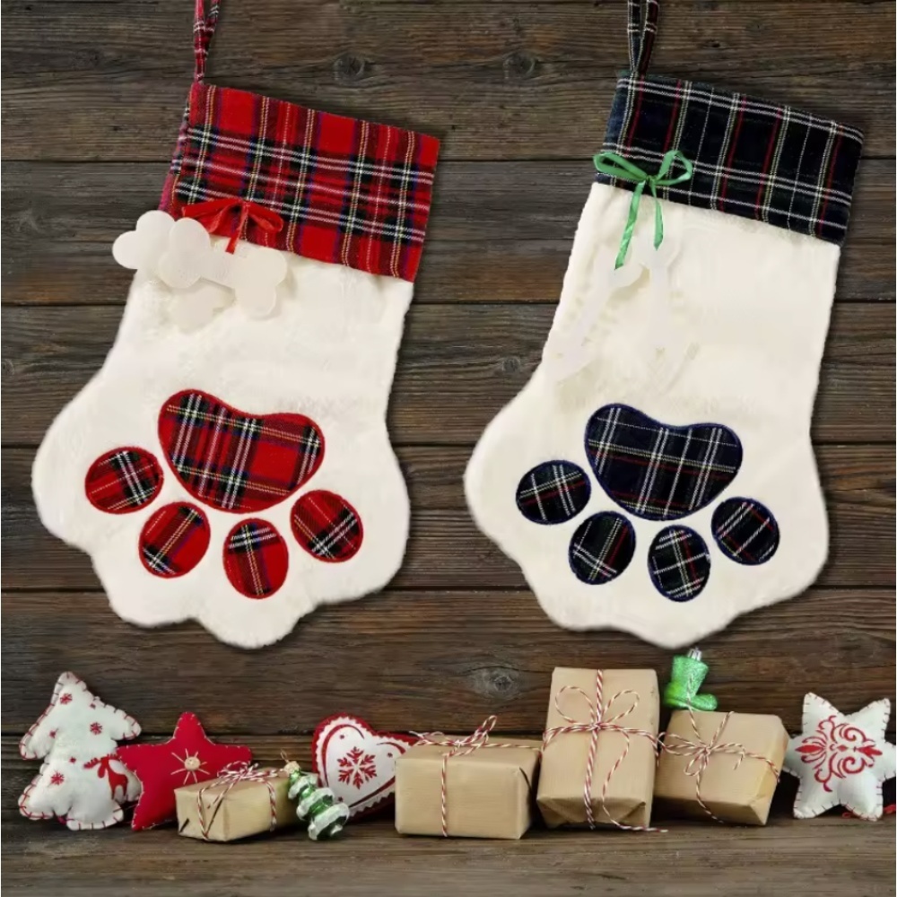 Christmas Stocking Hanging - Christmas Socks New Year Decorations Buffalo