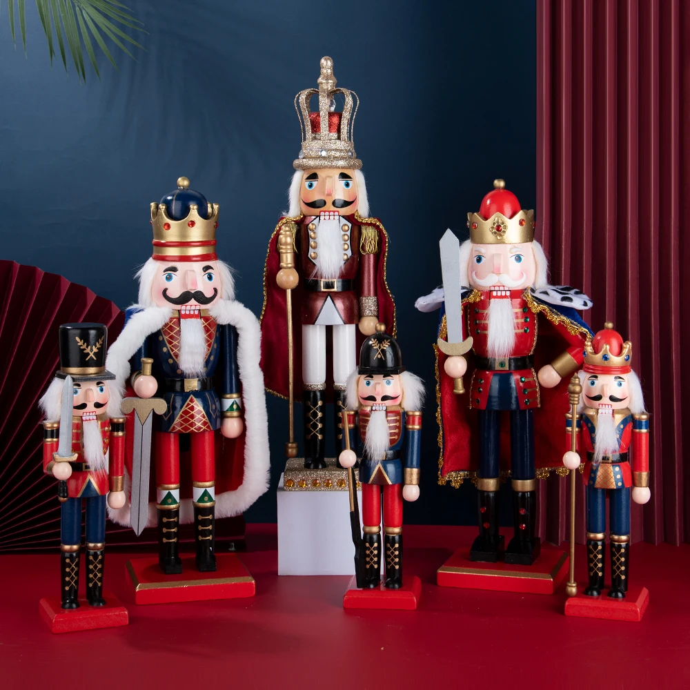 Nutcracker Figurine - Christmas Nutcracker Decoration Puppet Solider Cloak