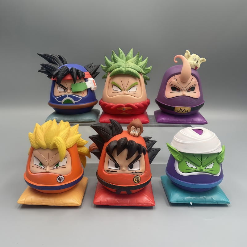 Ornament Ball Set - 6pcs Dragon Ball Daruma figurines cute