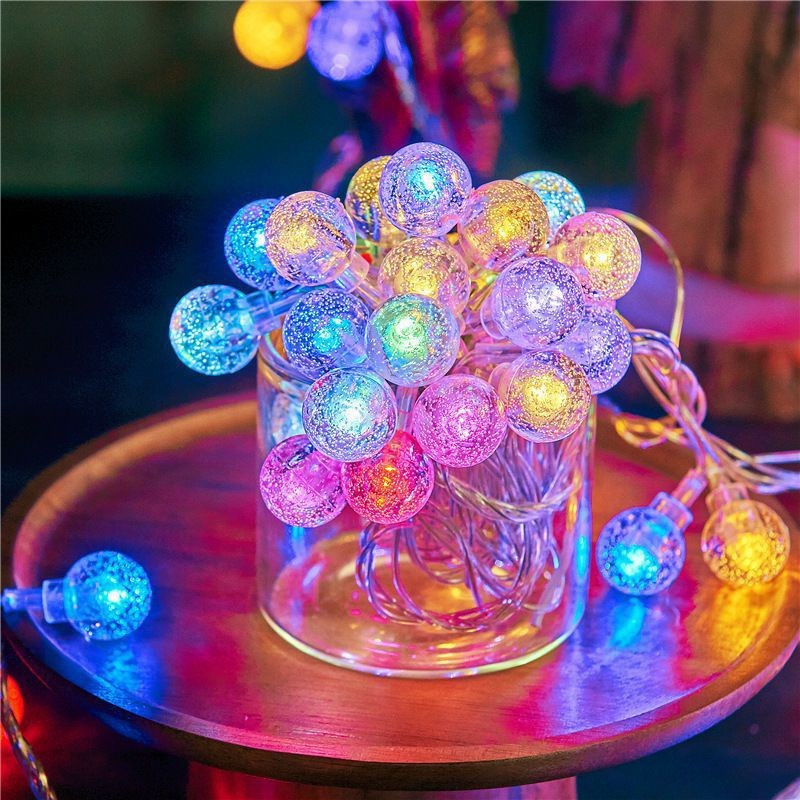 Led Fairy String Lights - Battery-Powered Bubble Ball LED String Light