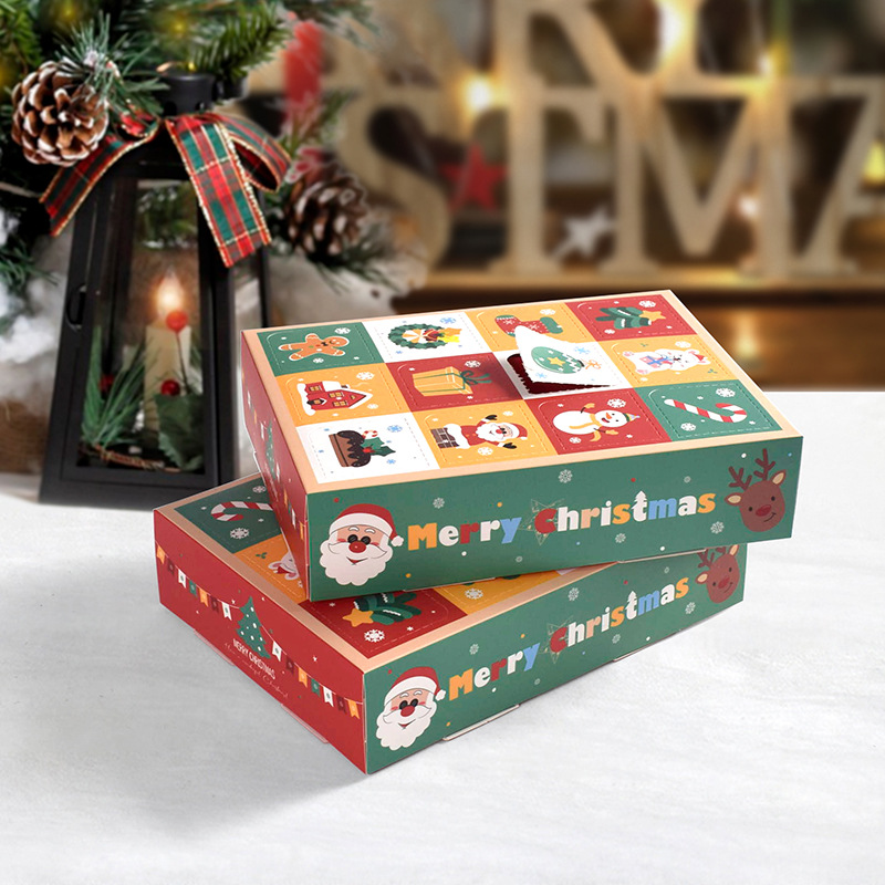 Advent Calendar Gift - 2/4pcs Creative Christmas Gift Boxes 12Grid