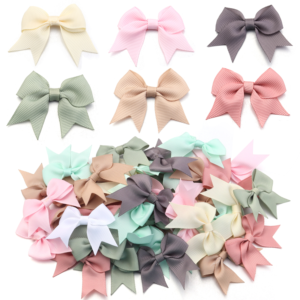 Ribbon Bow Gift - 20Pcs 4x6cm Satin Ribbon Bowknot Decoration