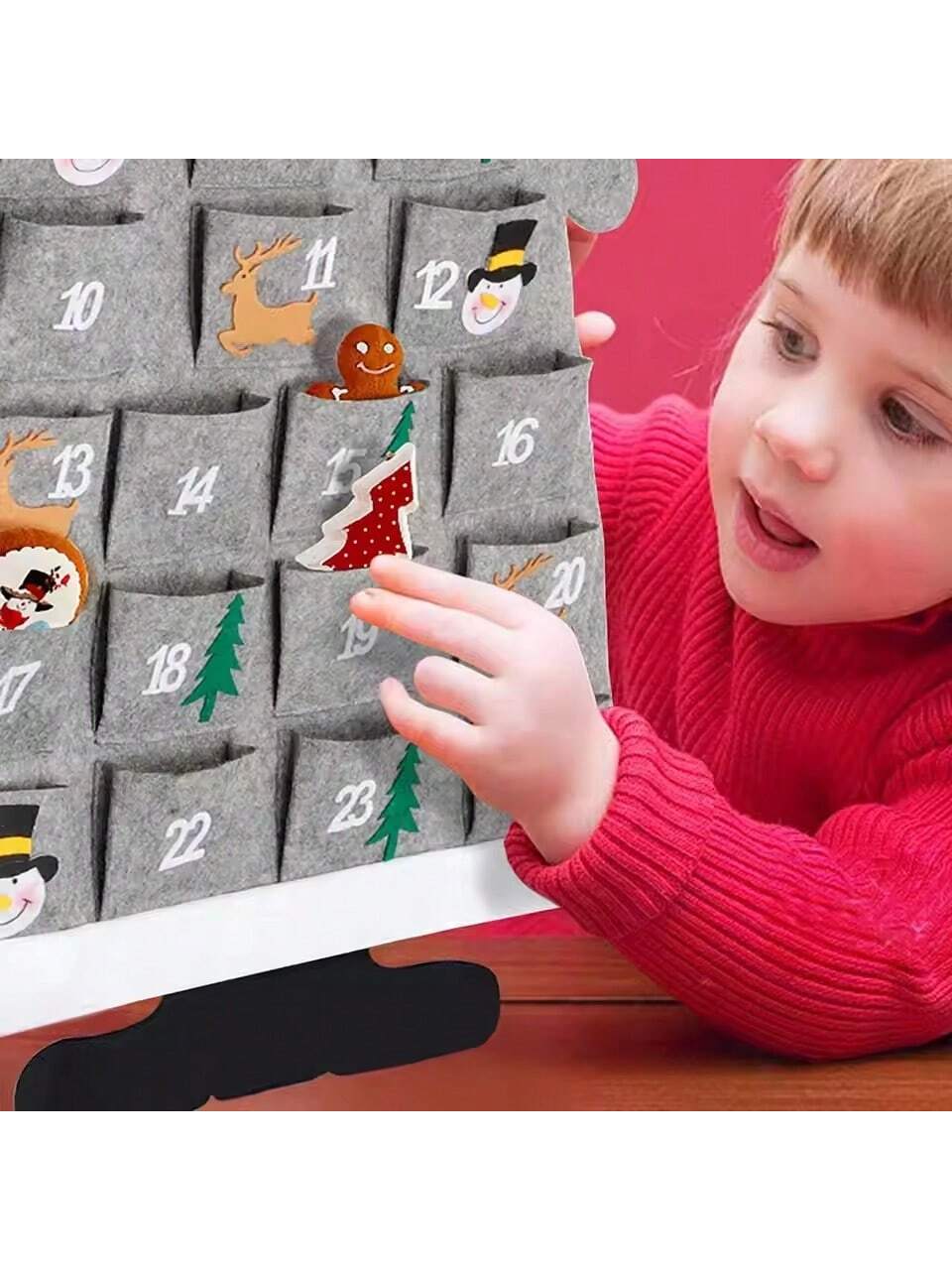 Advent Calendar Gift - Christmas Felt Advent Calendar Wall Hanging