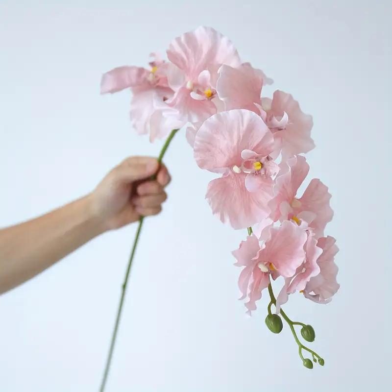 Christmas Wreath Fake - Long Branch Butterfly Orchids Artificial Flowers