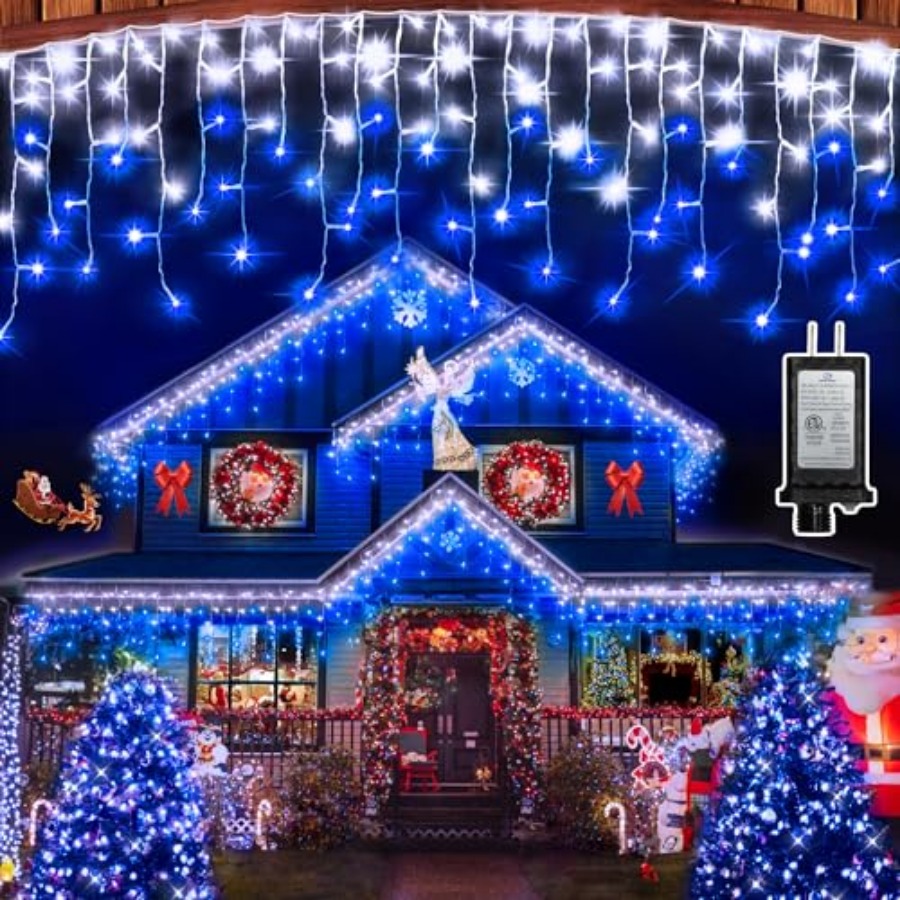 Christmas Lights Outdoor - 612 LED 60Feet Christmas Lights with