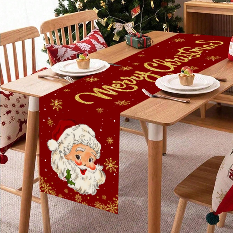 Christmas Table Runner - Christmas Table Runner Merry Christmas Decoration