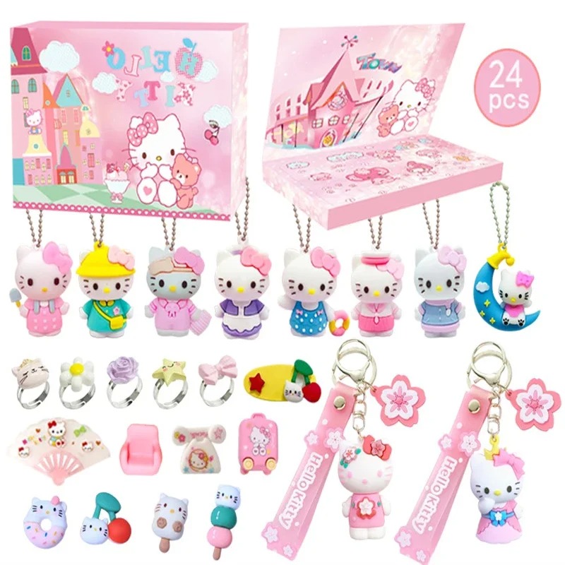 Advent Calendar Gift - 24pcs Cartoon Sanrios Anime Hello Kitty