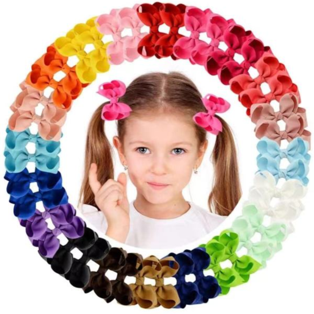 Ribbon Bow Gift - 10/20/40Pcs 3'' random color Ribbon Hair