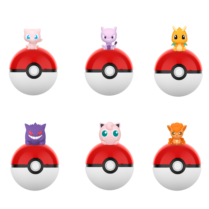 Ornament Ball Set - Pokemon Anime Poke Ball Mini Figures
