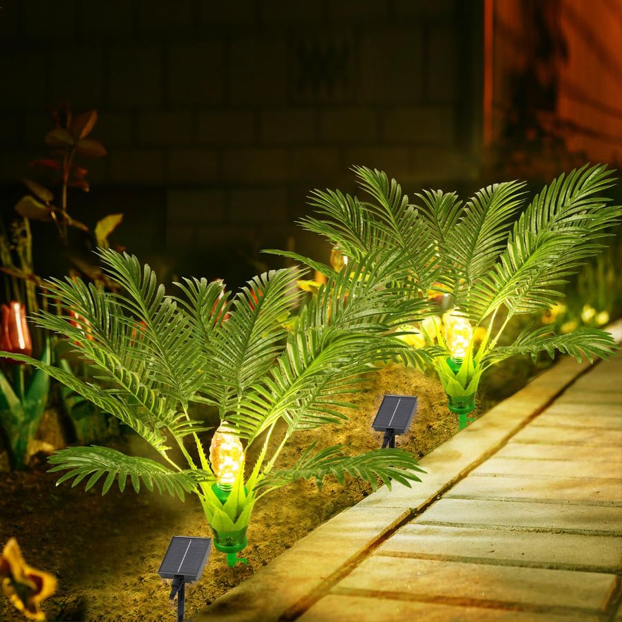Christmas Tree Artificial - Pack Artificial Plants Outdoor with Solar
