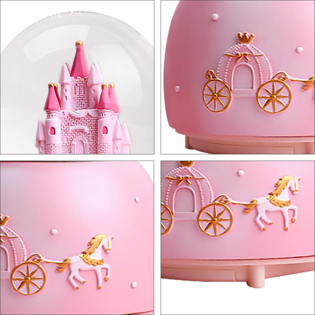 Snow Globe Musical - 1Pcs Music Snow Globe Desktop Ornament