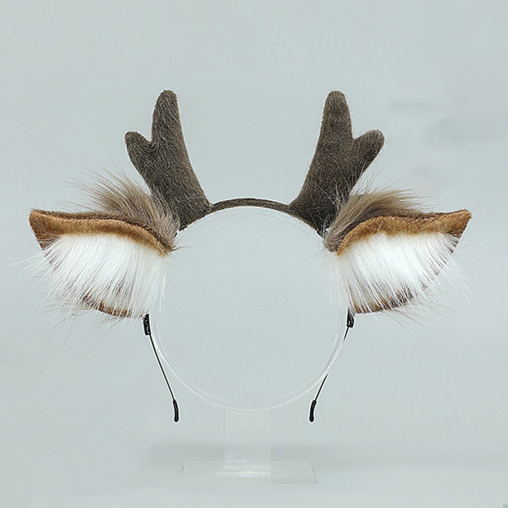 Reindeer Antlers Headband - Lolita Deer Ears Reindeer Antler Headband