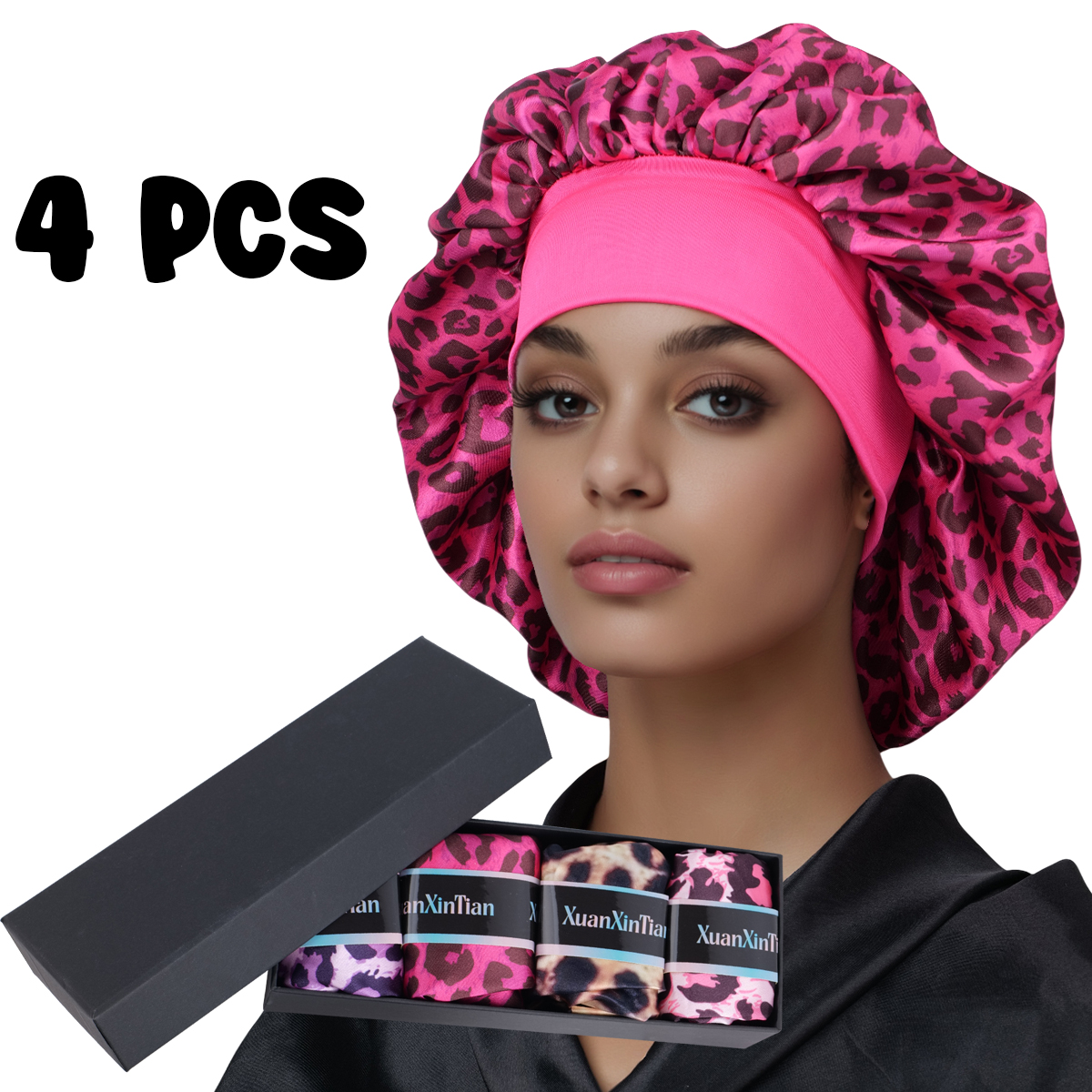 Gift Box Wrap Set - 4PCS Mystery Hair Bonnet Gift Box