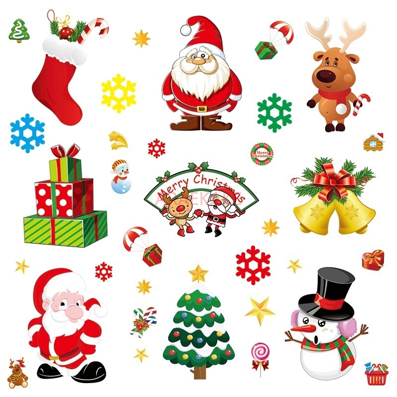 Snowflake Window Decal - 1PCS Removable Christmas Static Sticker Window