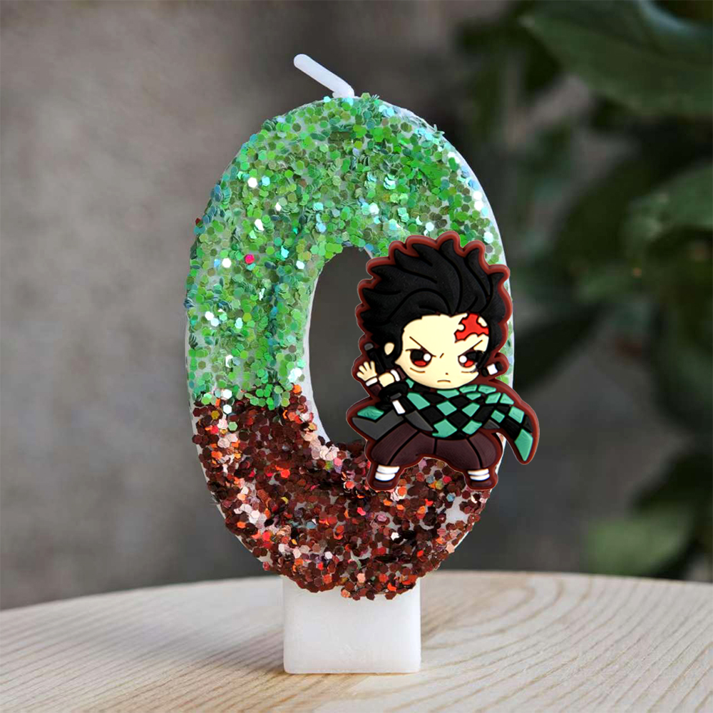 Holiday Candle Set - Anime Theme Demon Slayer Cake Candles