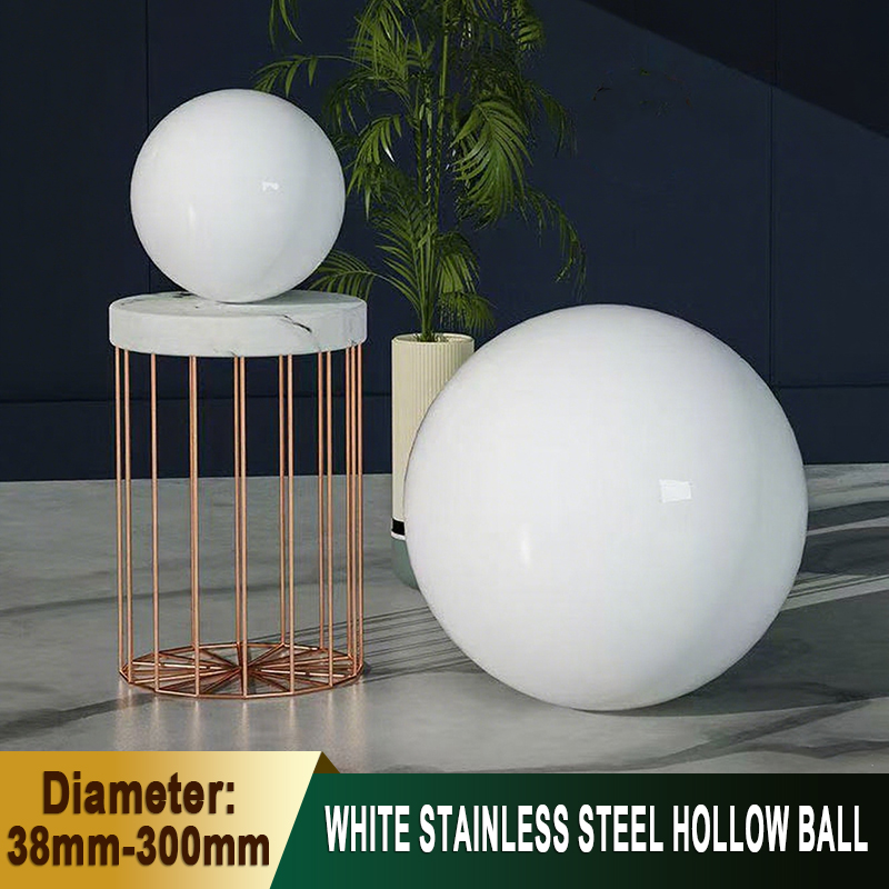 Christmas Tree Artificial - 1-15Pcs White Stainless Steel Hollow Balls