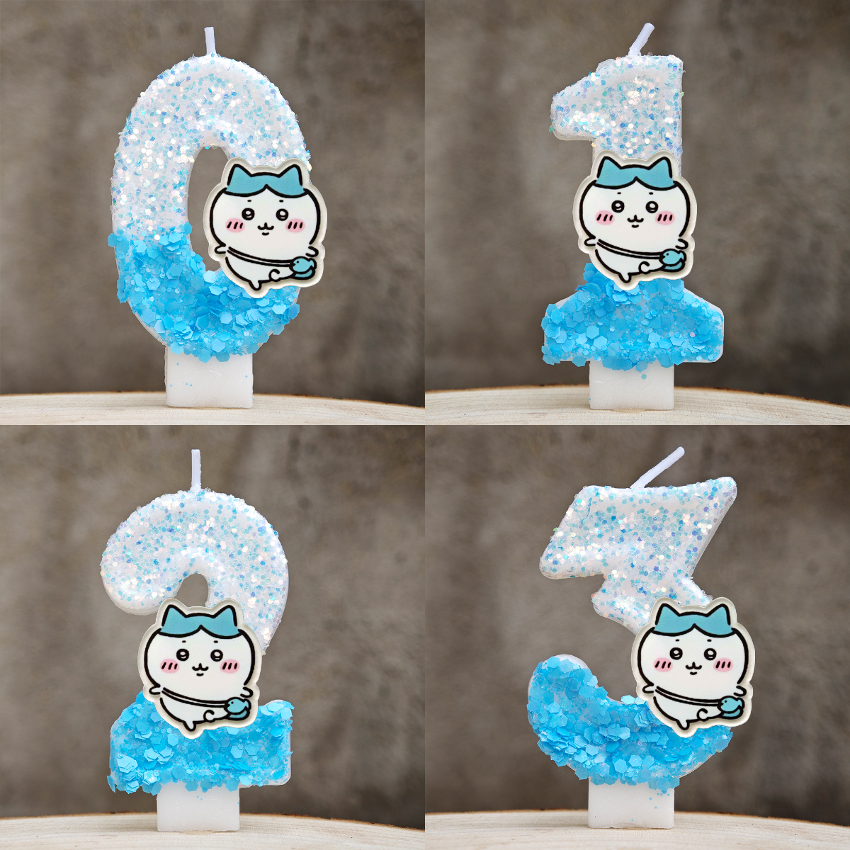Holiday Candle Set - Cartoon Chiikawa Birthday Cake Candles Hachiware