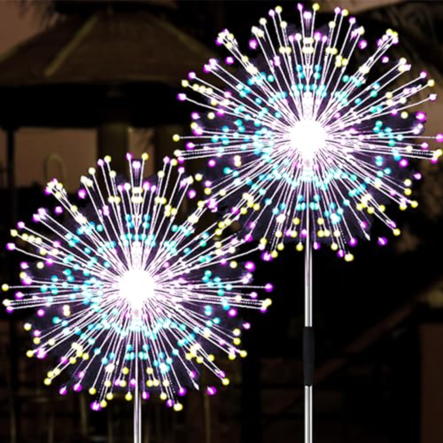 Christmas Lights Outdoor - Solar Firework Lights, Lighting Modes Solar