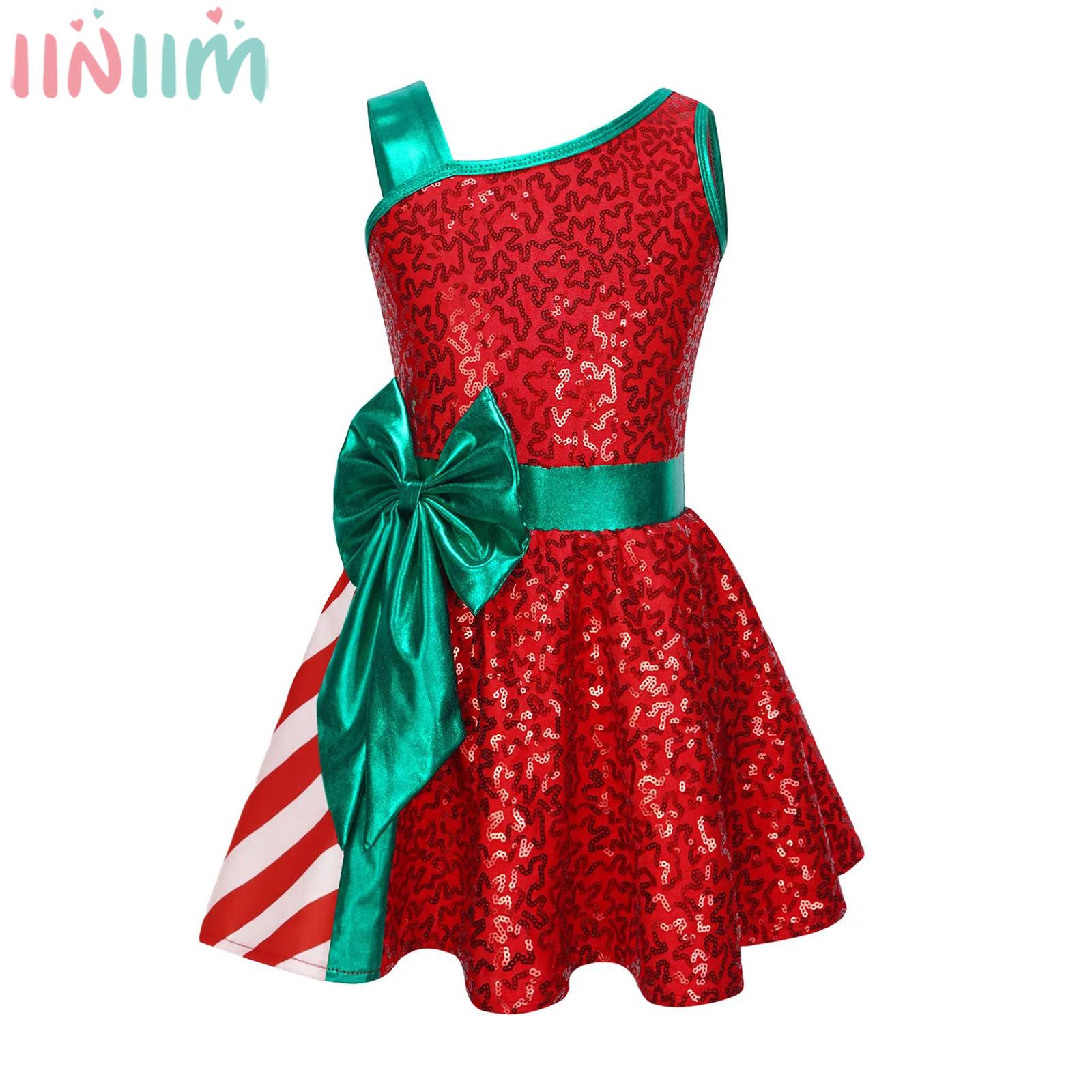 Elf Costume Christmas - Kids Girls Christmas Party Dress Xmas