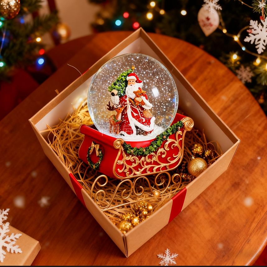 Christmas Snow Globe with Musi - Snow Globe Musical ulasan dan harga