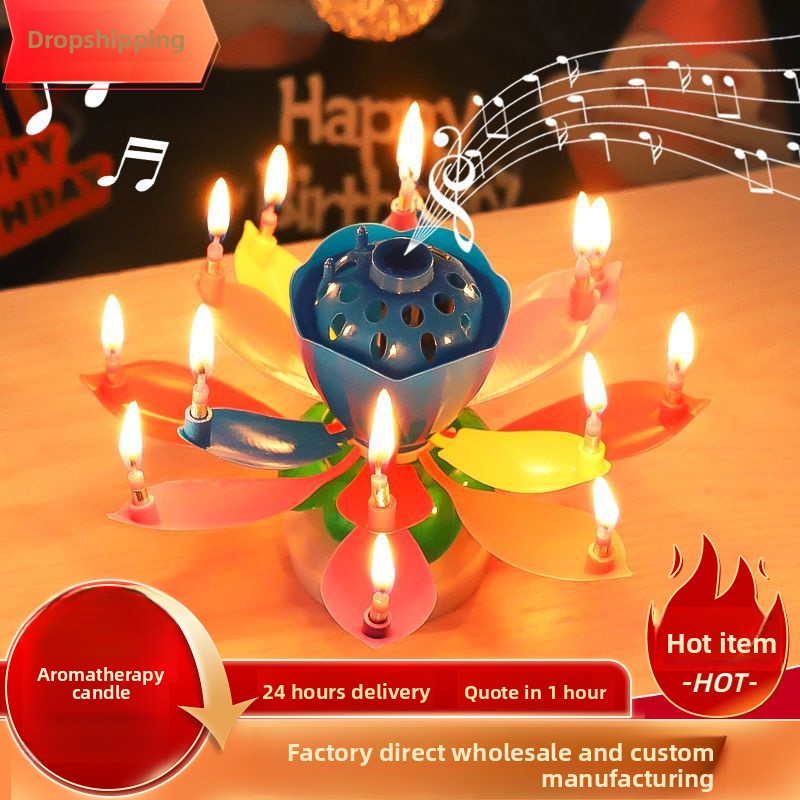 Romantic Happy Birthday Musica - Holiday Candle Set ulasan dan harga