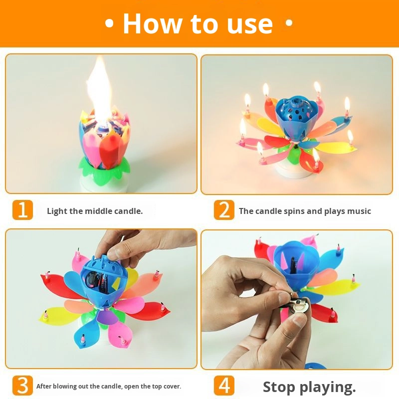 Romantic Happy Birthday Musica - Holiday Candle Set ulasan dan harga