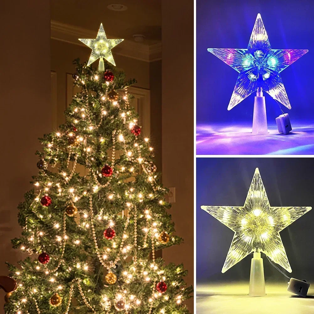 15CM LED Christmas Tree Orname - Star Tree Topper ulasan dan harga
