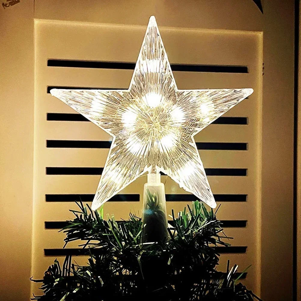 15CM LED Christmas Tree Orname - Star Tree Topper ulasan dan harga