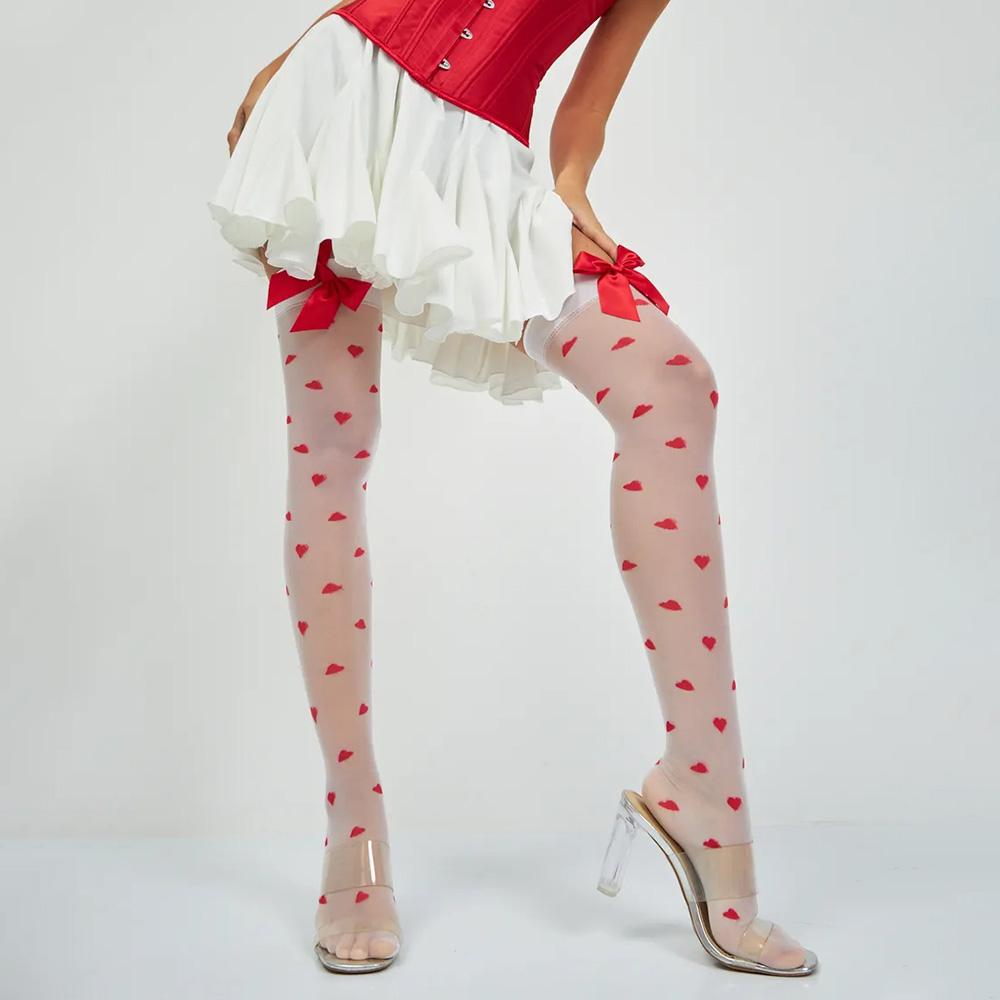 Women Sexy Cute Love Heart Pat - Christmas Stocking Hanging ulasan dan harga