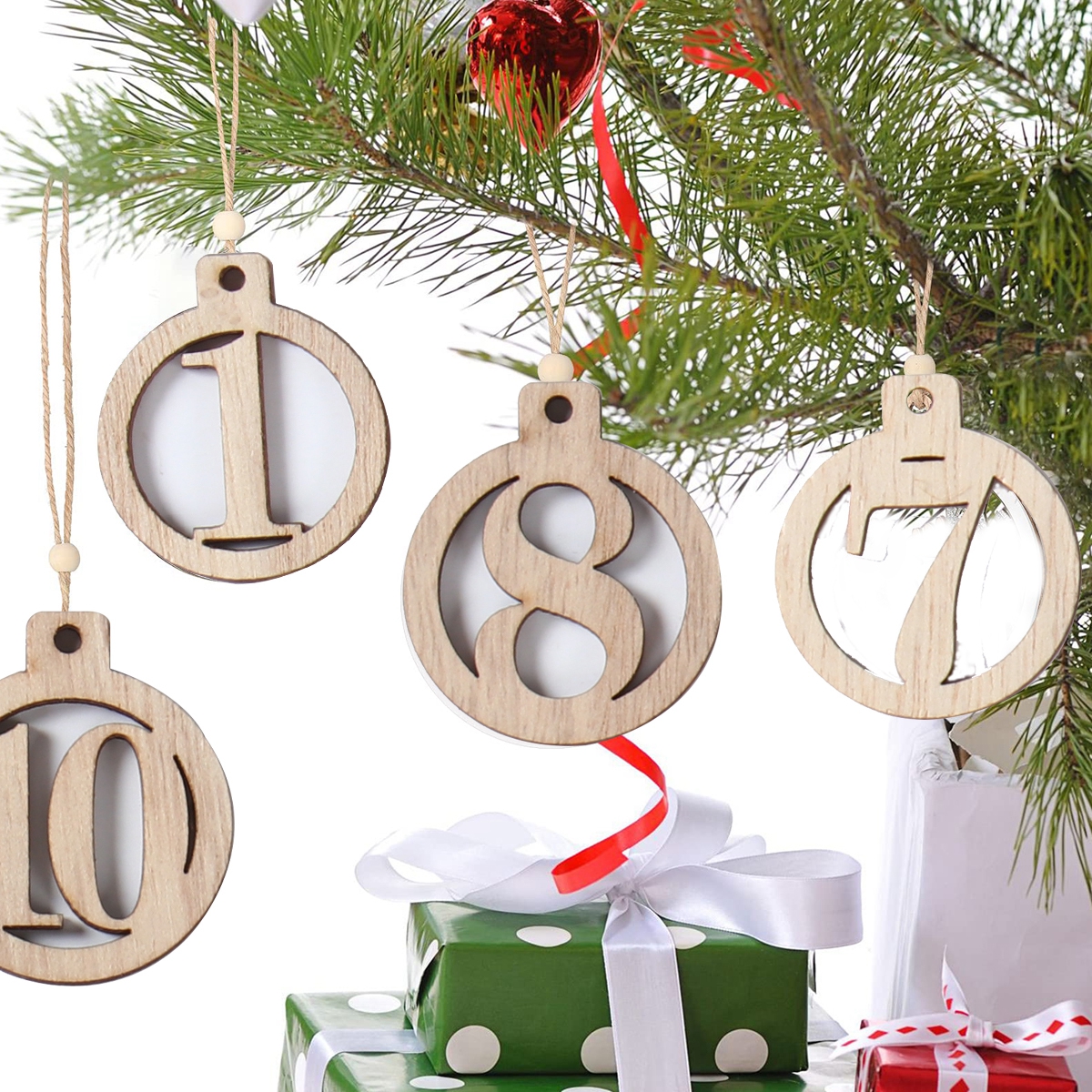 Number 1-25 Digital Wooden Chr - Advent Calendar Gift ulasan dan harga