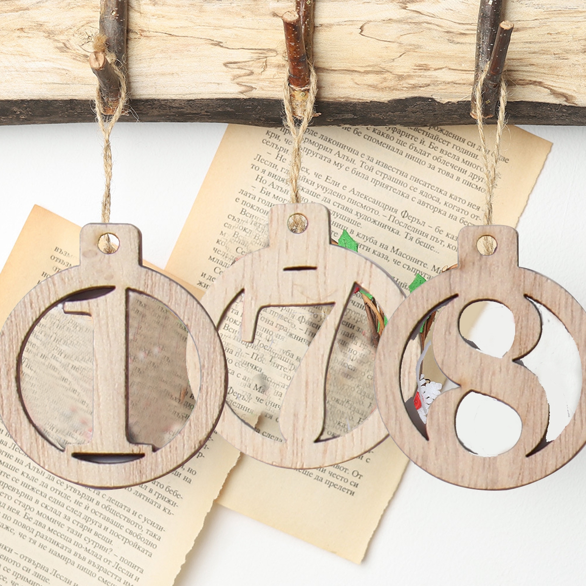 Number 1-25 Digital Wooden Chr - Advent Calendar Gift ulasan dan harga