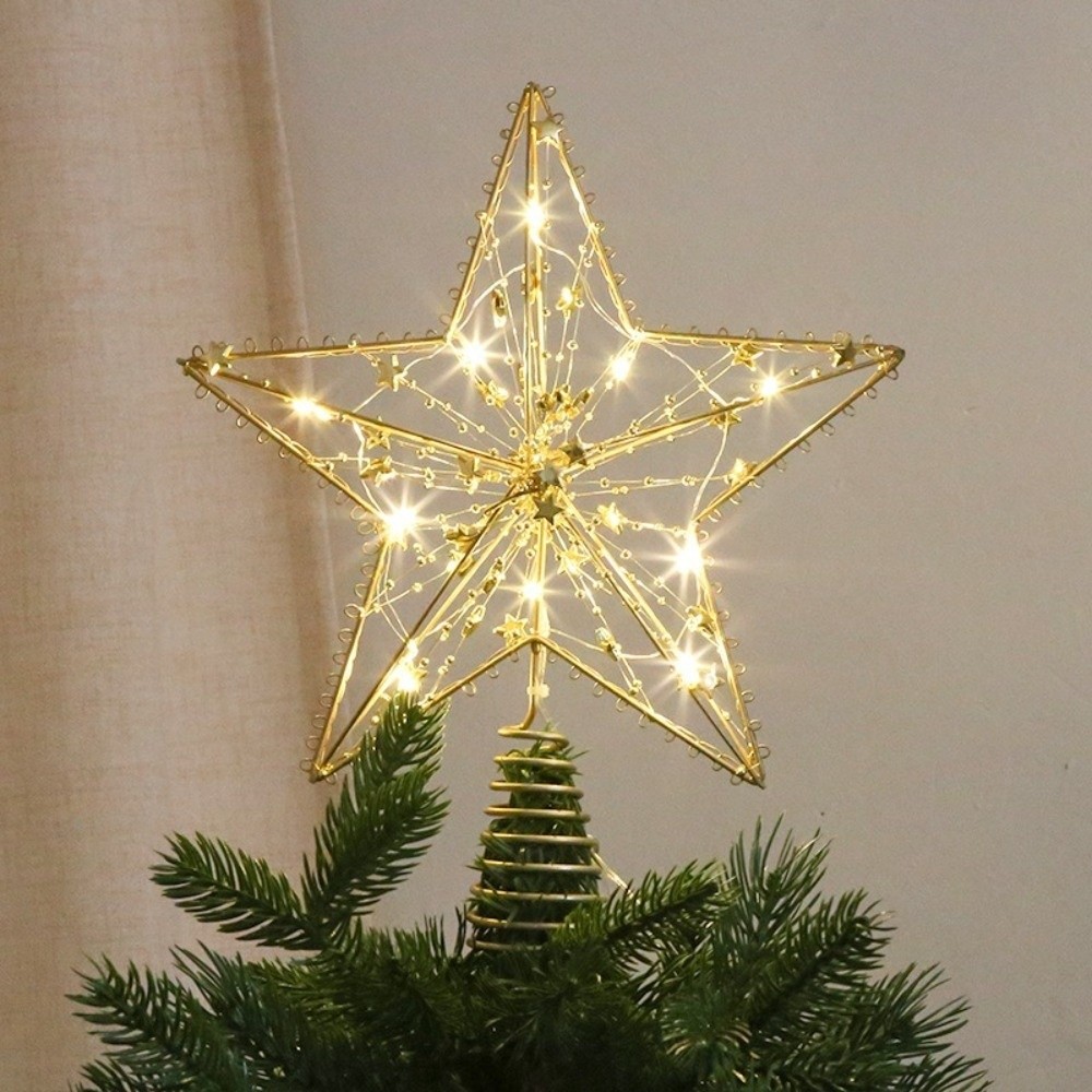 3D Glitter Star Christmas Tree - Star Tree Topper ulasan dan harga