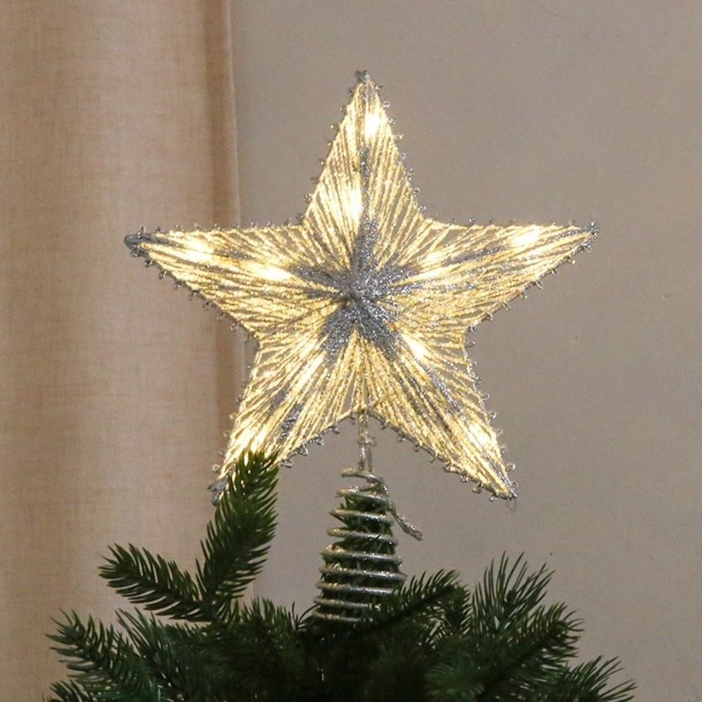3D Glitter Star Christmas Tree - Star Tree Topper ulasan dan harga