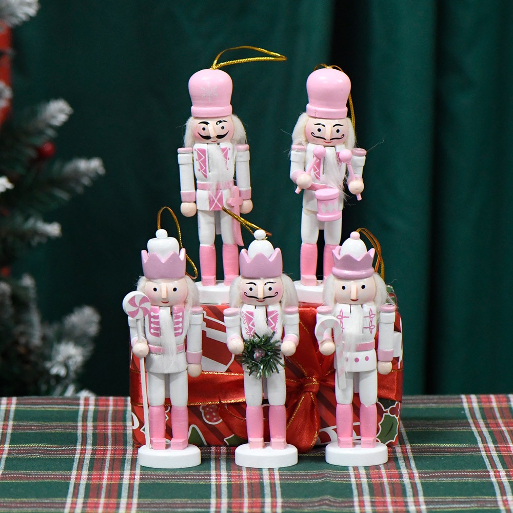 5PCS Macarone Powder Christmas - Nutcracker Figurine ulasan dan harga