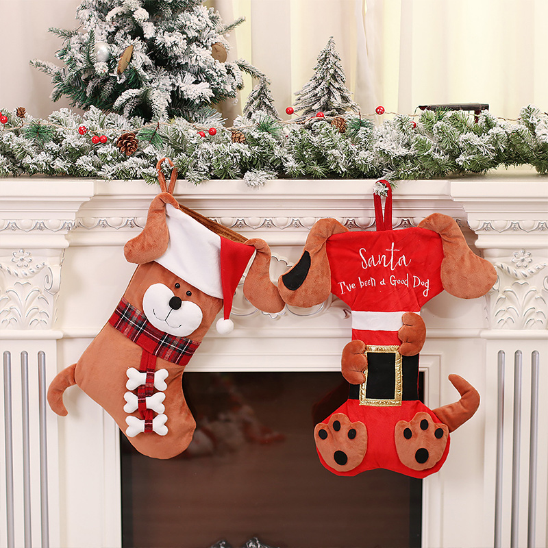 3D Animal Christmas Stockings  - Christmas Stocking Hanging ulasan dan harga