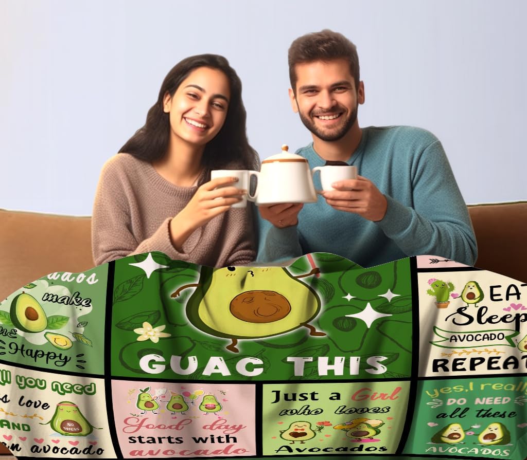 Avocado Blanket Cartoon Avocad - Christmas Throw Blanket ulasan dan harga