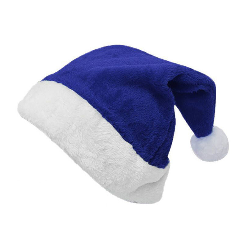 50pcs Christmas Plush Velvet H - Santa Hat Plush ulasan dan harga