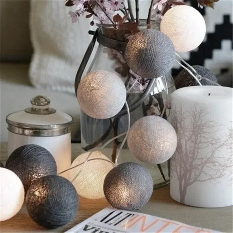 LED Cotton Balls String Lights - Led Fairy String Lights ulasan dan harga