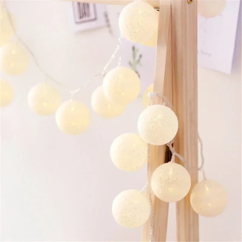 LED Cotton Balls String Lights - Led Fairy String Lights ulasan dan harga