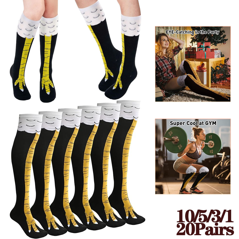 1-20Pairs Funny 3D Chicken Cla - Christmas Stocking Hanging ulasan dan harga