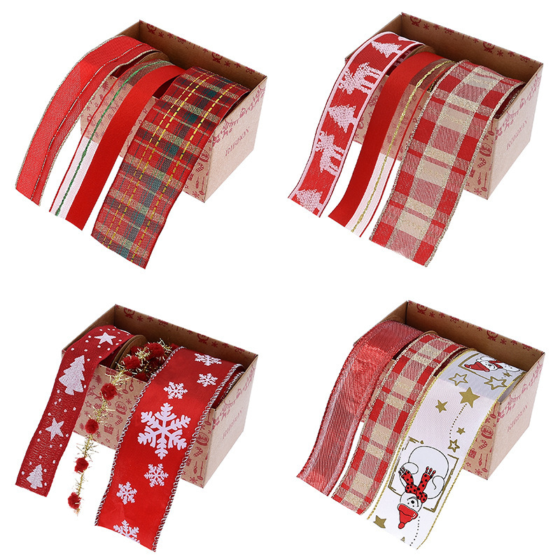 Christmas Ribbon Set Boxed Gif - Gift Box Wrap Set ulasan dan harga