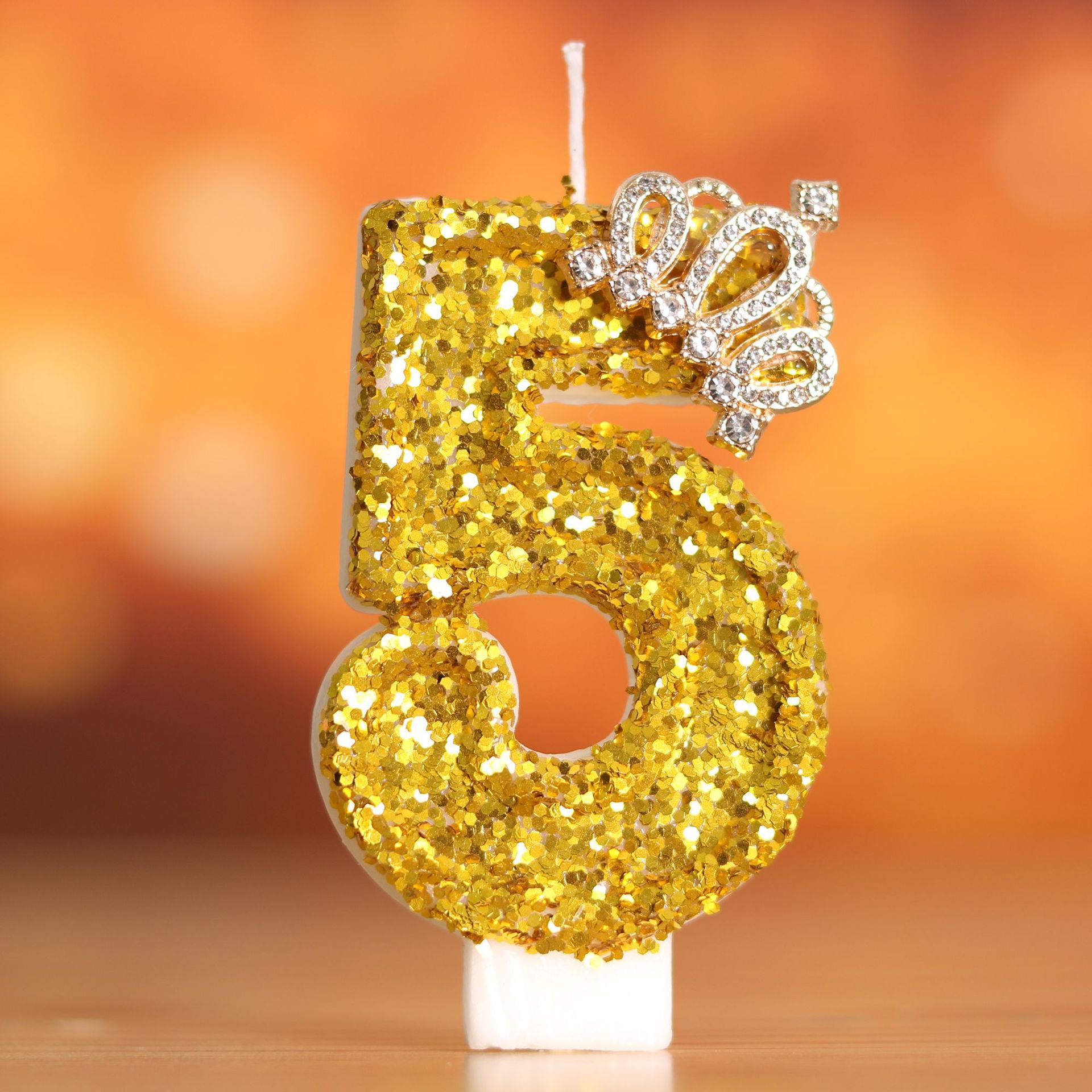 Digital Birthday Cake Gold Cro - Holiday Candle Set ulasan dan harga