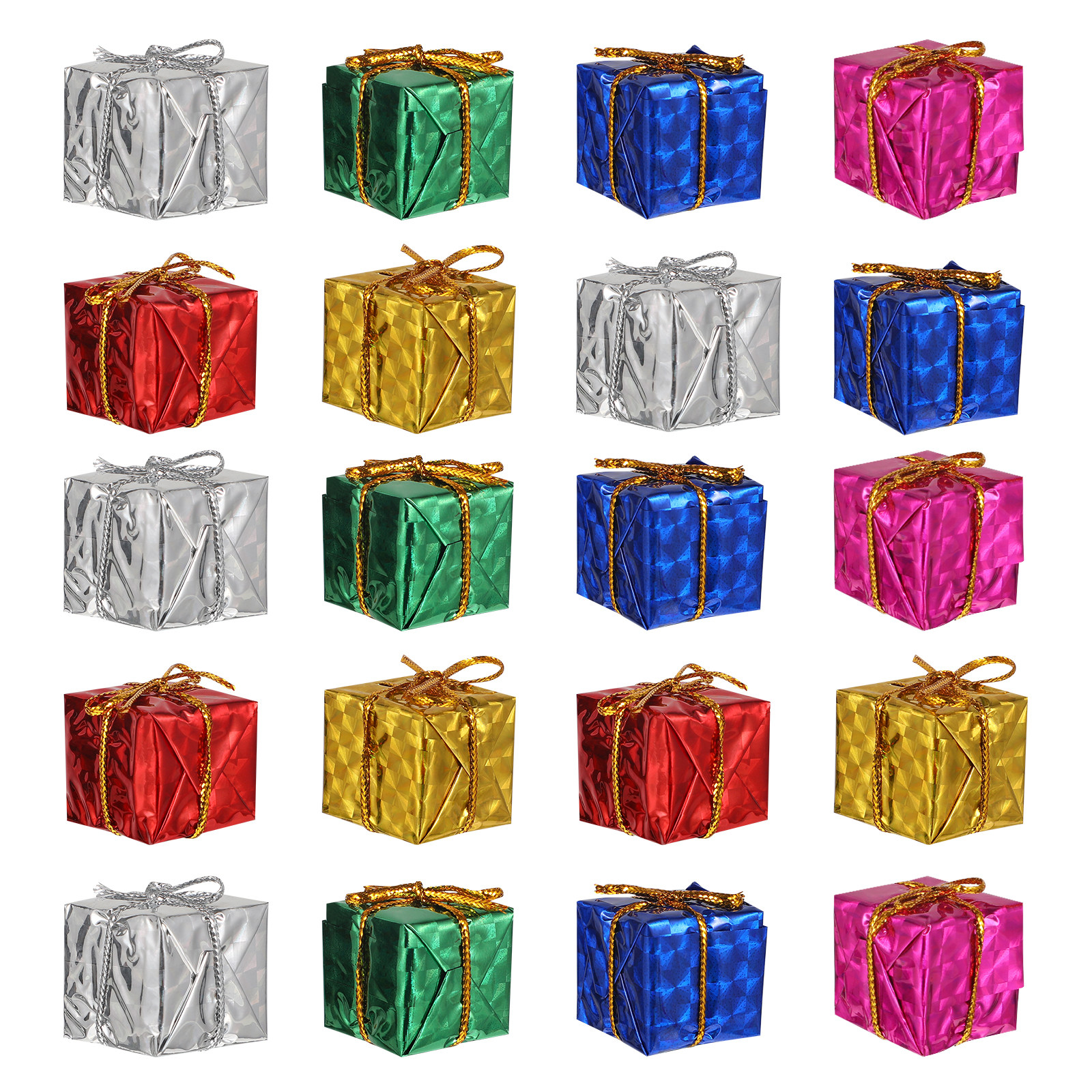 24Pcs Christmas Tree Hanging D - Gift Box Wrap Set ulasan dan harga
