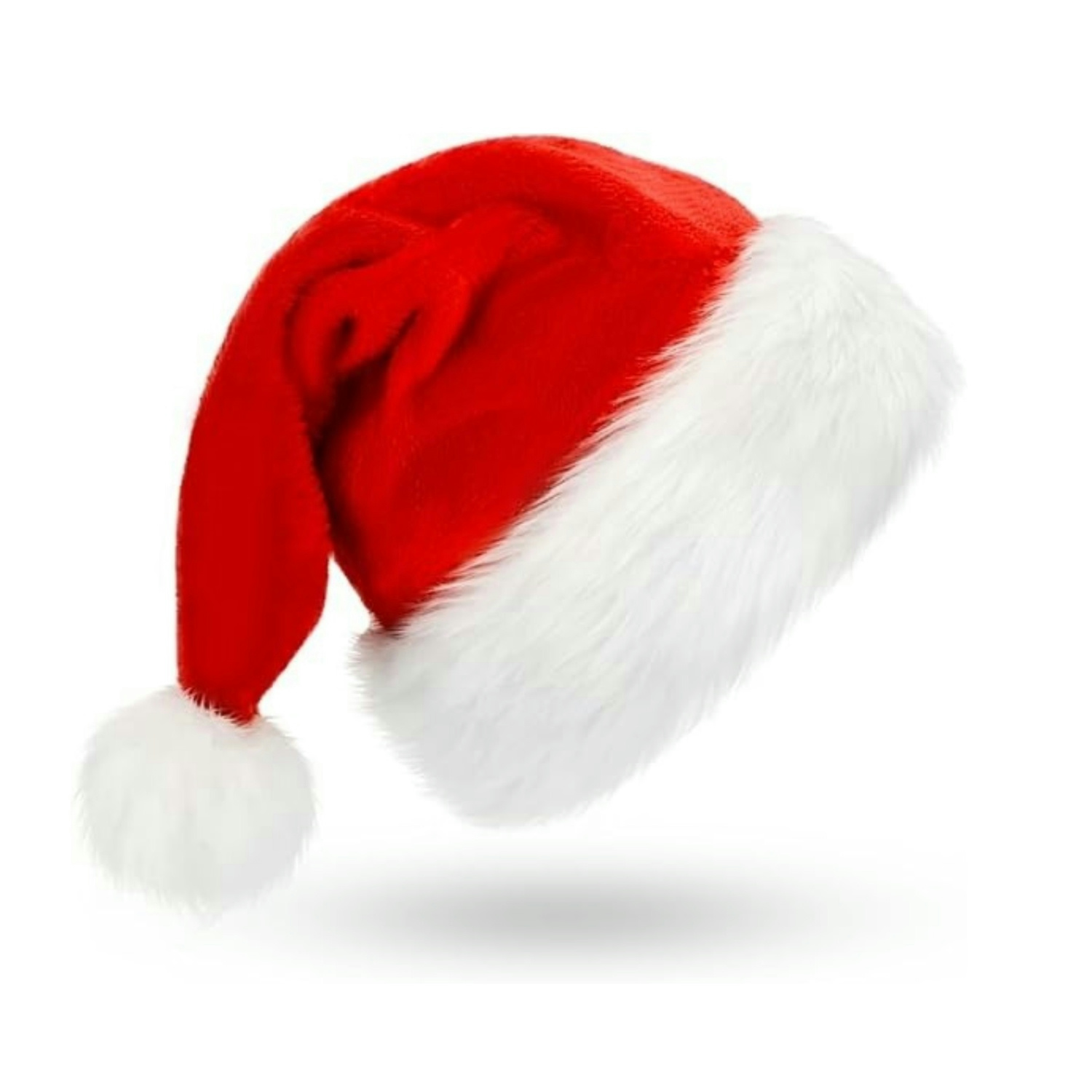 Fluffy Red Santa Hats Set with - Santa Hat Plush ulasan dan harga