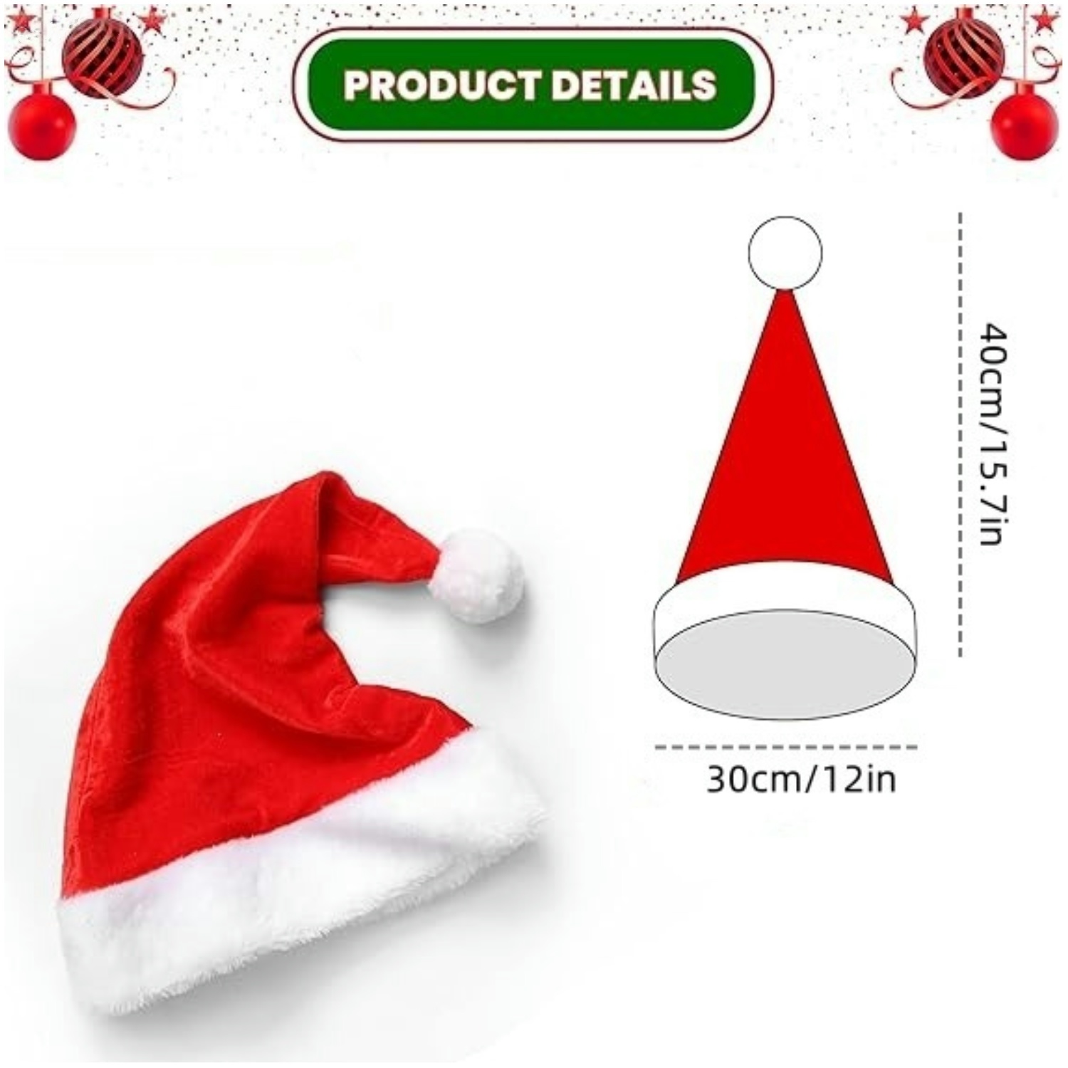 Fluffy Red Santa Hats Set with - Santa Hat Plush ulasan dan harga